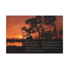 Except Yours - Canvas Gallery Wrap with Lake Sunset Photo and Poem