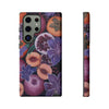 Artistic Phone Case - Painting of Fruits and Purple Lily Flowers