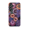 Artistic Phone Case - Painting of Fruits and Purple Lily Flowers