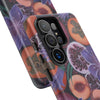 Artistic Phone Case - Painting of Fruits and Purple Lily Flowers