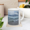 I Am From - 11 oz Ceramic Mug with Poem on Ocean Waterspout Photo