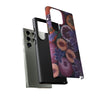 Artistic Phone Case - Painting of Fruits and Purple Lily Flowers