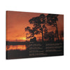 Except Yours - Canvas Gallery Wrap with Lake Sunset Photo and Poem