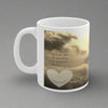 Inspirational "I am" phrase with happy heart sunshine mug