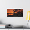 Except Yours - Canvas Gallery Wrap with Lake Sunset Photo and Poem