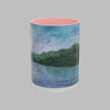 Wondering By The Lake-Mossy Lake Painting Mug Inside and Handle Colors