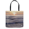 Floating poem tote sunset