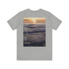 Floating - Short Sleeve Tee- Poem on Ocean Sunset Images on Both Sides