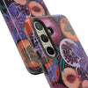 Artistic Phone Case - Painting of Fruits and Purple Lily Flowers