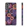 Artistic Phone Case - Painting of Fruits and Purple Lily Flowers