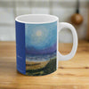 11oz ceramic mug with two beautiful impressionist style paintings and heartfelt poem "I Am From"