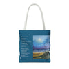 I Am A Piece Of A Whole - Tote Bag with Poem and Seaside Painting