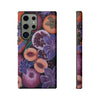 Artistic Phone Case - Painting of Fruits and Purple Lily Flowers