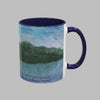 Wondering By The Lake-Mossy Lake Painting Mug Inside and Handle Colors