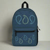 Backpack with paisley designs and key words from the Have Faith poem