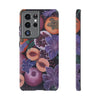 Artistic Phone Case - Painting of Fruits and Purple Lily Flowers