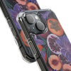 MagSafe Compatible iPhone Case - Fruits and Purple Lily Flowers Painting