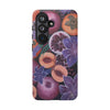 Artistic Phone Case - Painting of Fruits and Purple Lily Flowers