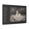 Let me be poem hand from ocean canvas print