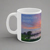 wondering by the lake poem excerpt sunset mug