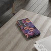 Artistic Phone Case - Painting of Fruits and Purple Lily Flowers