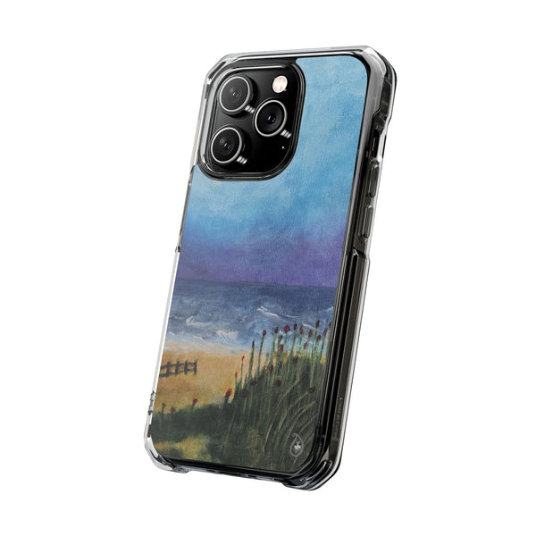 MagSafe Compatible iPhone Case - Seaside Trail Painting