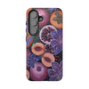 Artistic Phone Case - Painting of Fruits and Purple Lily Flowers