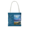 I Am A Piece Of A Whole - Tote Bag with Poem and Seaside Painting