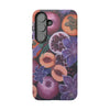 Artistic Phone Case - Painting of Fruits and Purple Lily Flowers