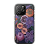 MagSafe Compatible iPhone Case - Fruits and Purple Lily Flowers Painting