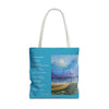 I Am A Piece Of A Whole - Tote Bag with Poem and Seaside Painting