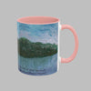 Wondering By The Lake-Mossy Lake Painting Mug Inside and Handle Colors