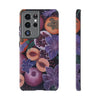 Artistic Phone Case - Painting of Fruits and Purple Lily Flowers