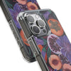 MagSafe Compatible iPhone Case - Fruits and Purple Lily Flowers Painting