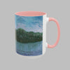 Wondering By The Lake-Mossy Lake Painting Mug Inside and Handle Colors