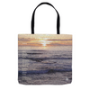 Floating poem tote sunset