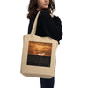 Except Yours - Cotton Tote Bag with Devotional Poem on Sunset Image