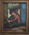 Painting-Gypsy Boy with Tambourine