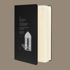 Hardcover notebook with poem and image on the cover