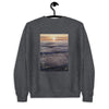 Floating poem sweatshirt sunset