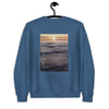 Floating - Sweatshirt With Poem on Sunset Image on Back and Front Logo