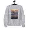 Floating - Sweatshirt With Poem on Sunset Image on Back and Front Logo